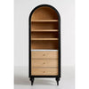 Simano Hardwood 3 Shelves 3 Drawer Bookcase - Black - Notbrand