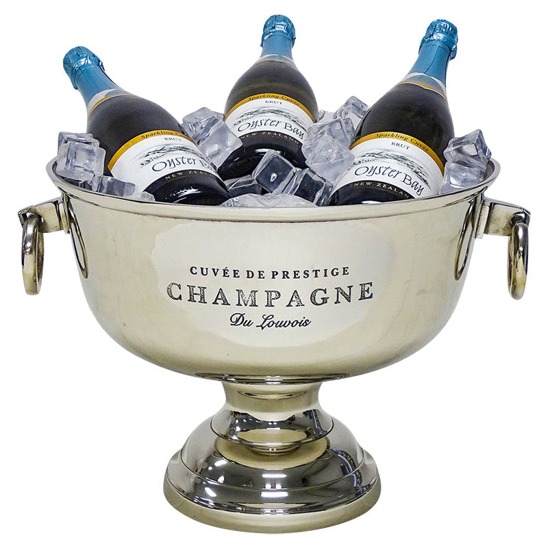 Polo Metal Champagne Cooler - Shiny Nickel - Notbrand