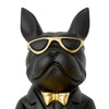 Butler Bulldog Statue with Rectangle Tray - Black - Notbrand