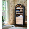 Simano Fern 3 Shelves 3 Drawer Bookcase - Black - NotBrand