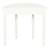 Turn Leg Half Round Timber Sofa Table - White - Notbrand