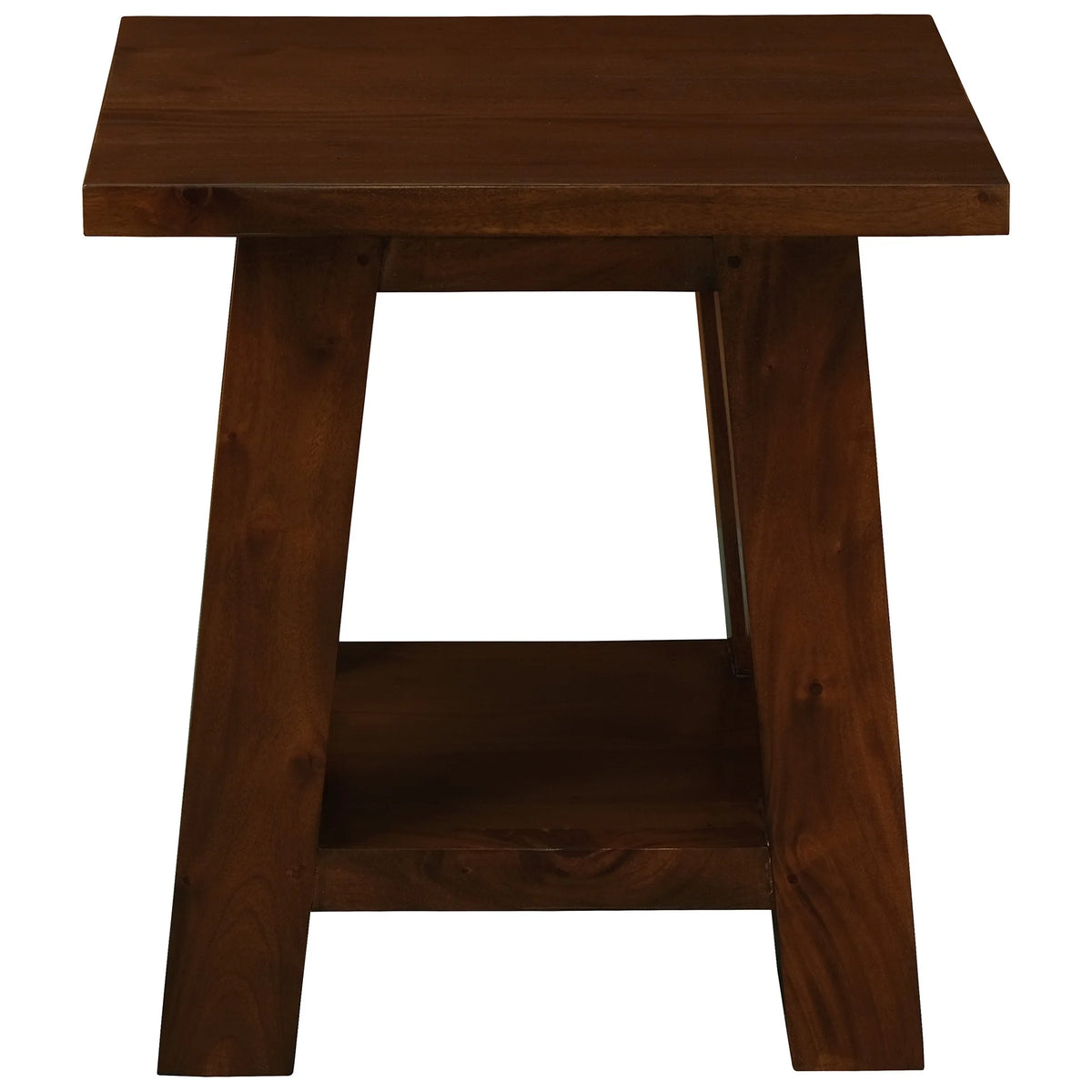 Zimra Solid Timber Lamp Table - Mahogany - Notbrand