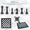 Regal Chess Set in Black & White - 30cm - Notbrand