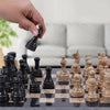 Regal Chess Set in Black & Coral - 30cm - Notbrand