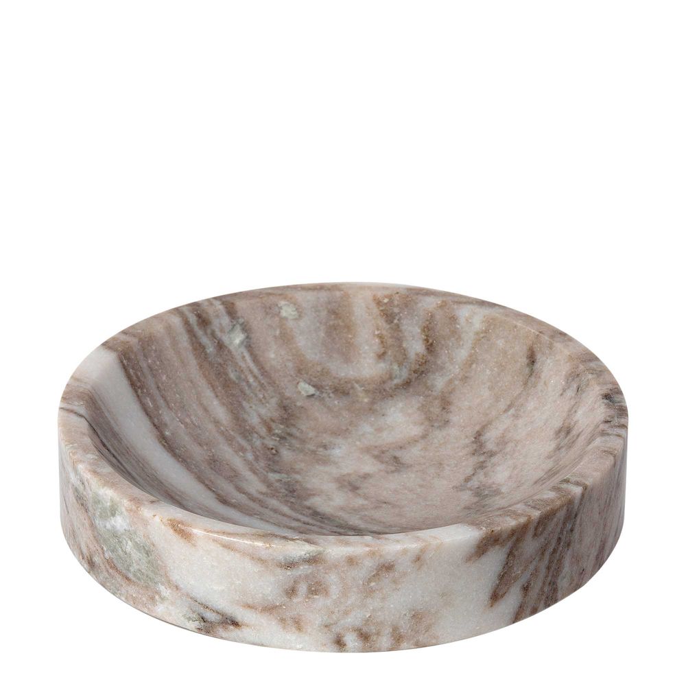 Solange Marble Bowl in Brown - 30cm - Notbrand