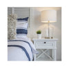 West Beach Bedhead with Shutters King - White - Notbrand