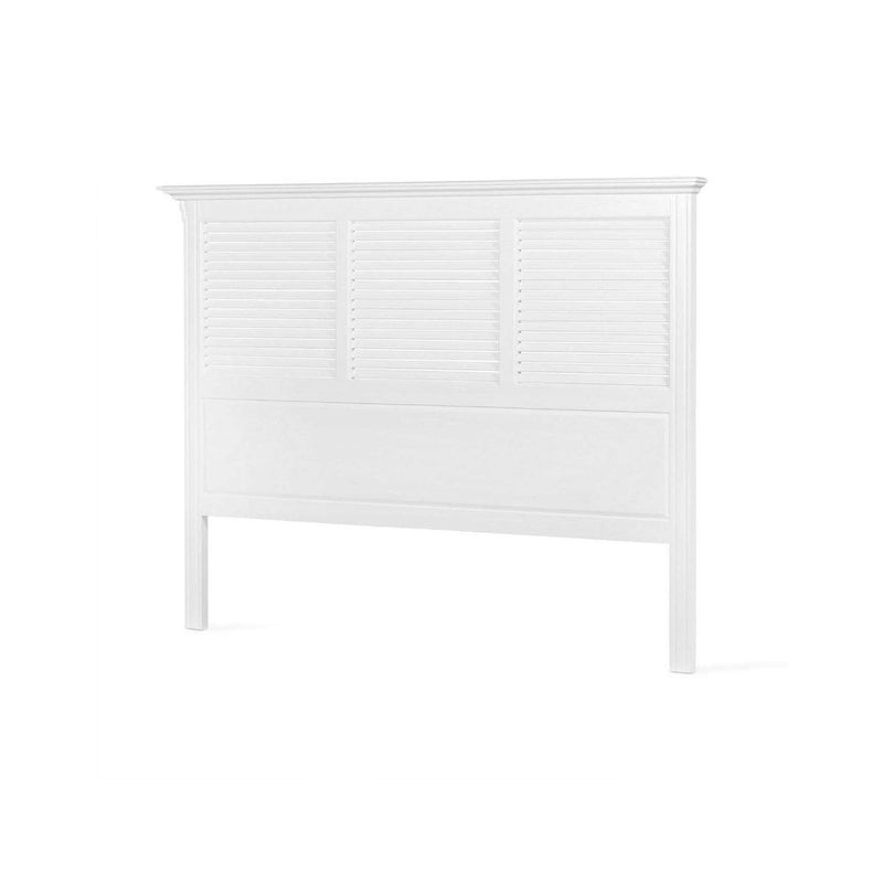West Beach Bedhead with Shutters King - White - Notbrand