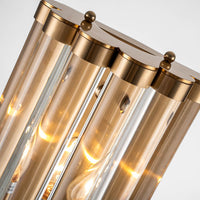 Kobe Iron & Glass Wall Light in Brass - Large - Notbrand