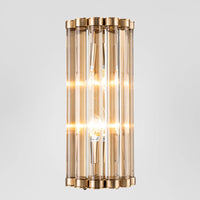 Kobe Iron & Glass Wall Light in Brass - Medium - Notbrand