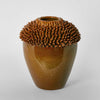 Keir Stoneware Vase in Mustard - Small - Notbrand
