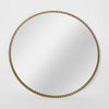 Palais Metal Frame Round Mirror in Gold - Large - Notbrand