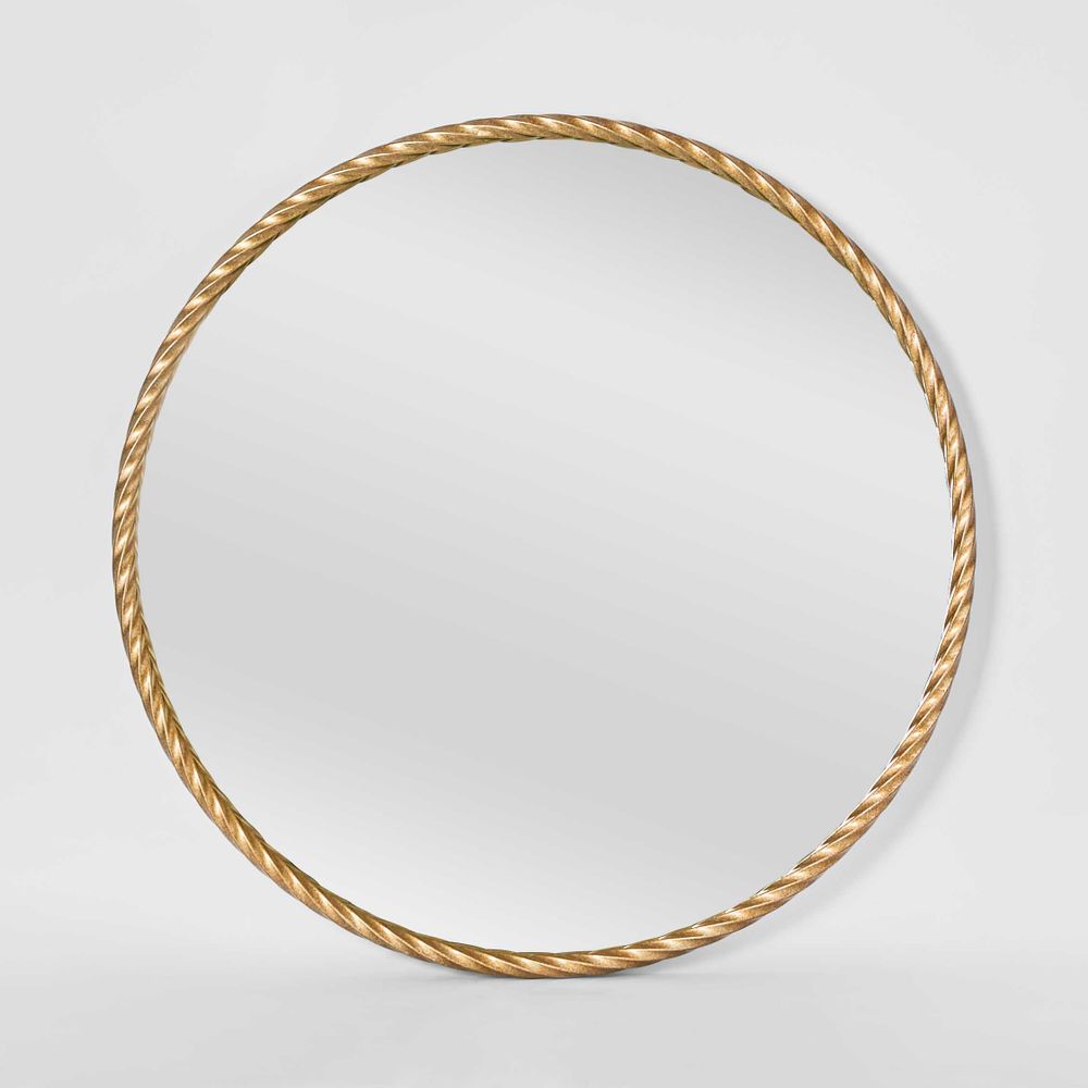 Palais Round Mirror in Gold - Small - Notbrand