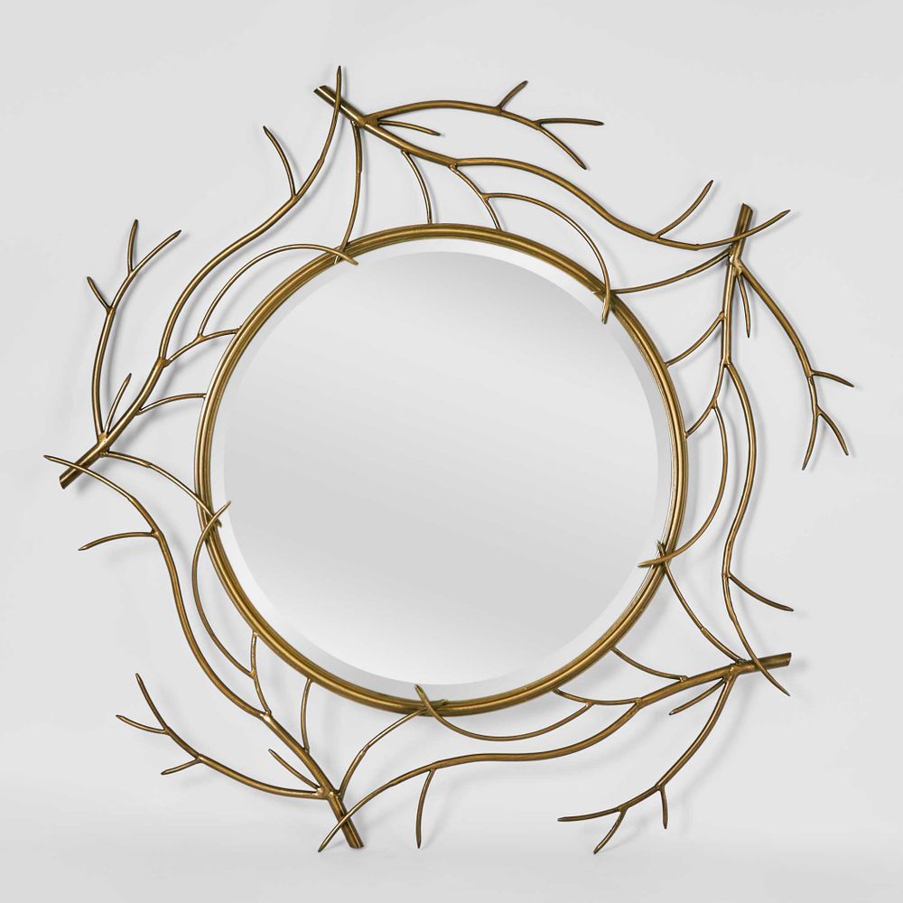 Into the Woods Wall Mirror - Brass - Notbrand