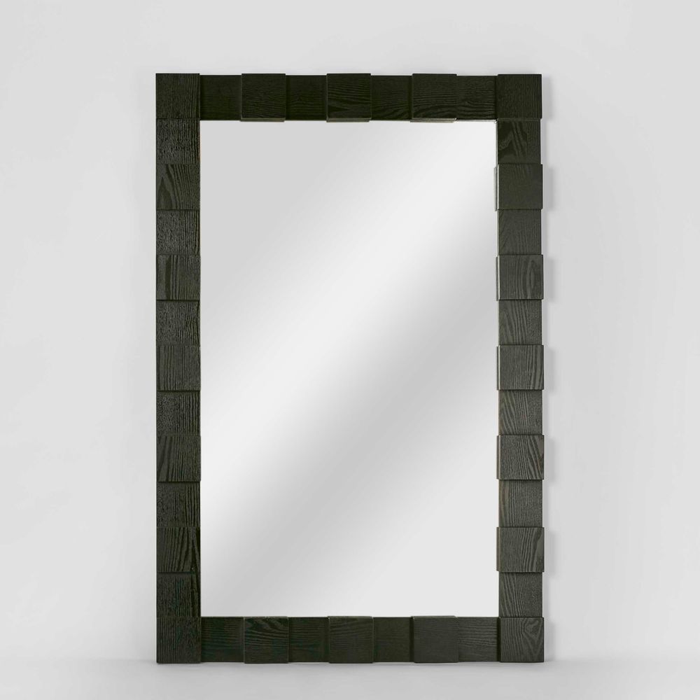 Monument MDF Framed Wall Mirror - Black - Notbrand