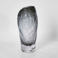 Rook Glass Vase in Grey - Large - Notbrand