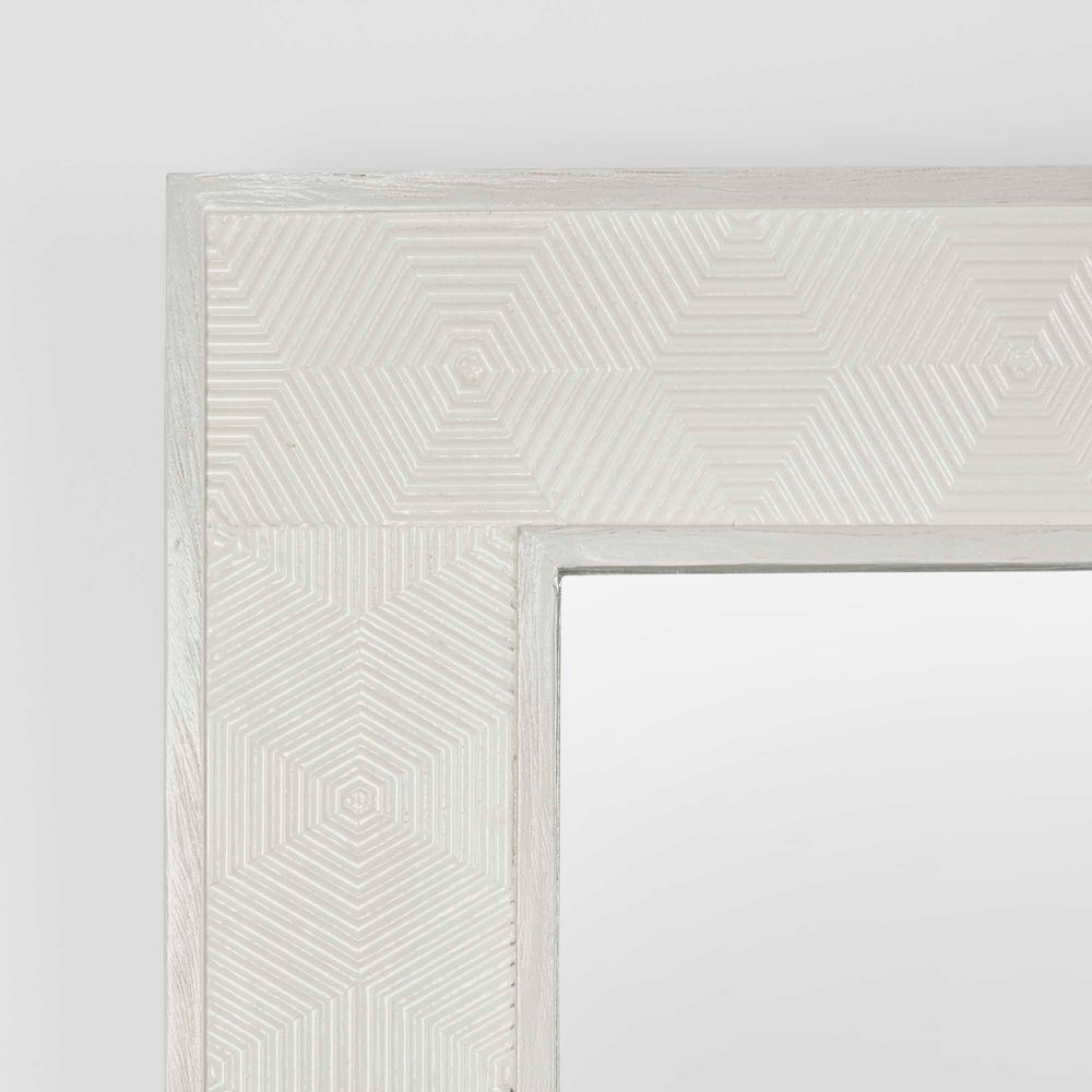Ville Alder Floor Mirror in White - 172.5cm - Notbrand