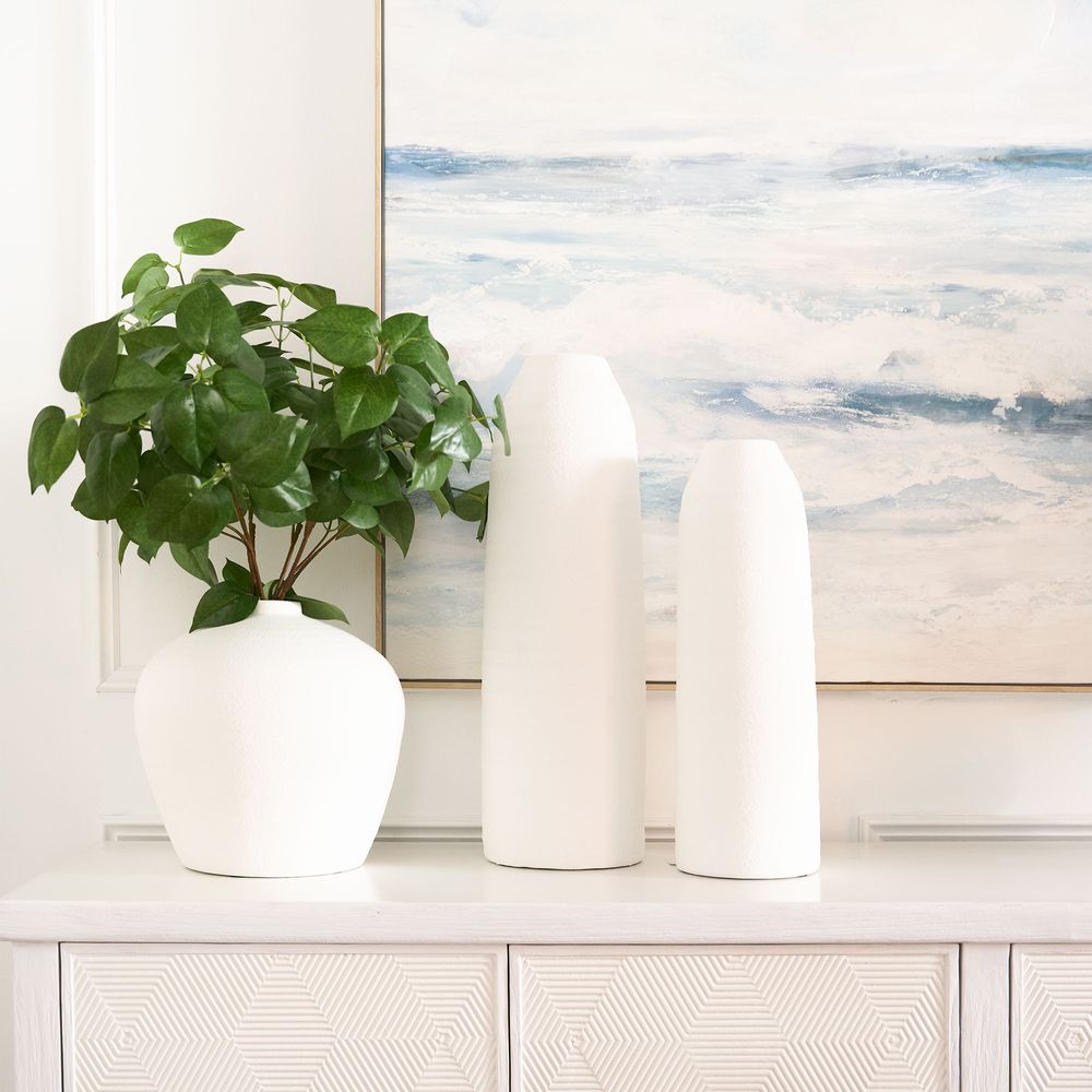 Laila Terracotta Vase in White - Extra Large - Notbrand