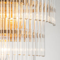 Giorgio Iron & Glass Wall Light - Brass - Notbrand