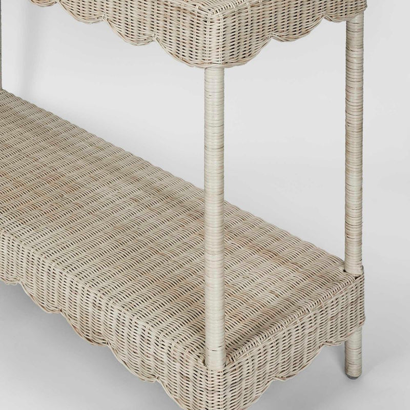 Belle Rattan Console Table - Natural - Notbrand