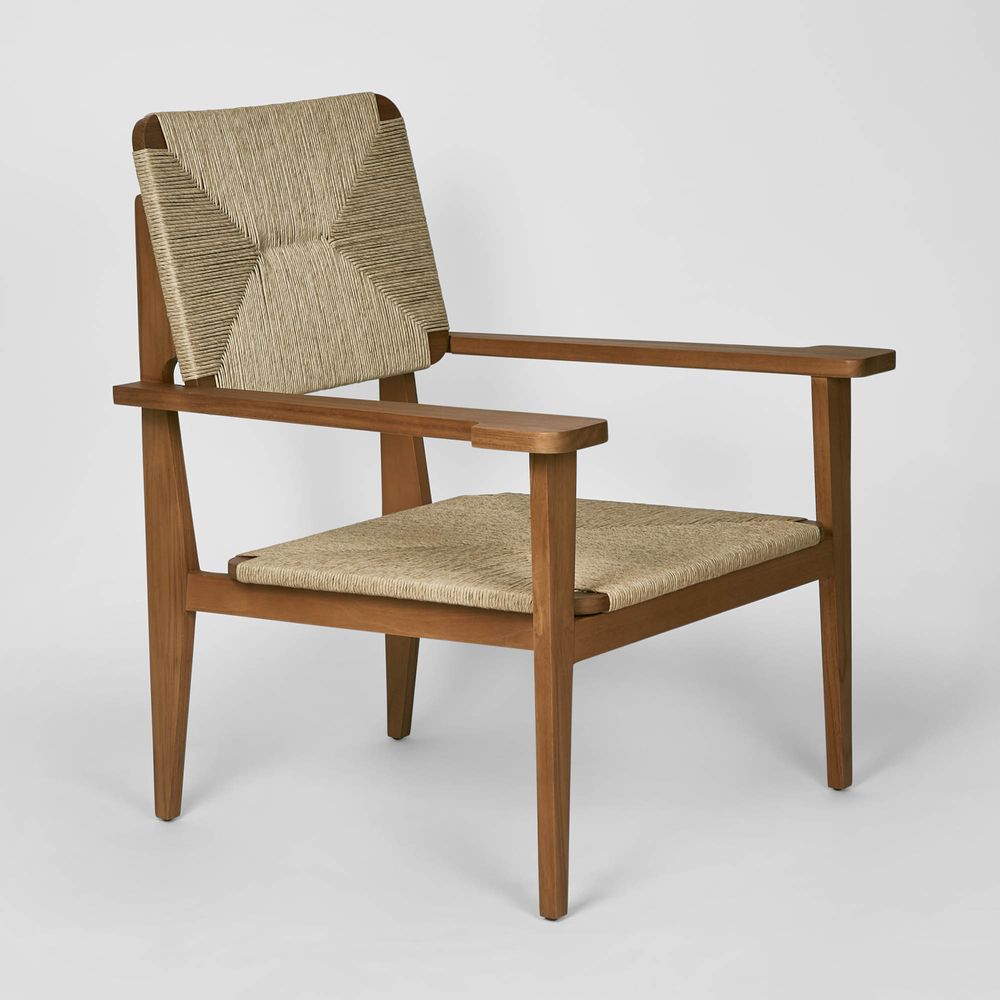 Flora Teakwood Arm Chair - Natural - Notbrand