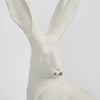 Henry Polyresin Hare Figurine in White - Large - Notbrand