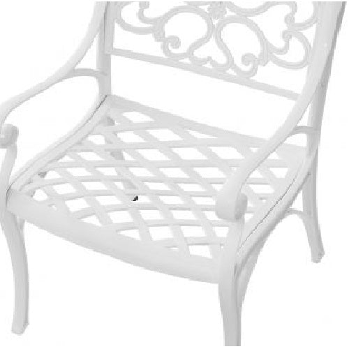 Set of 5 Marco Outdoor Dining Table with Chairs - White - Notbrand