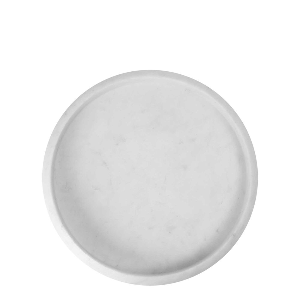 Santiago Marble Tray in White - Medium - Notbrand