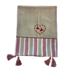 Larry Bird Handloom Cotton Woven Tablecloth - Natural - Notbrand