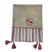 Larry Bird Handloom Cotton Woven Tablecloth - Natural - Notbrand