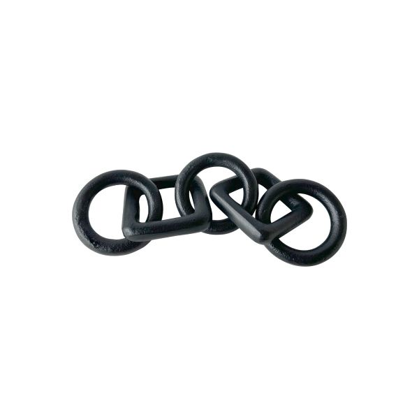 Set of 2 Chana Five Link Metal Chain - Black Matte - Notbrand