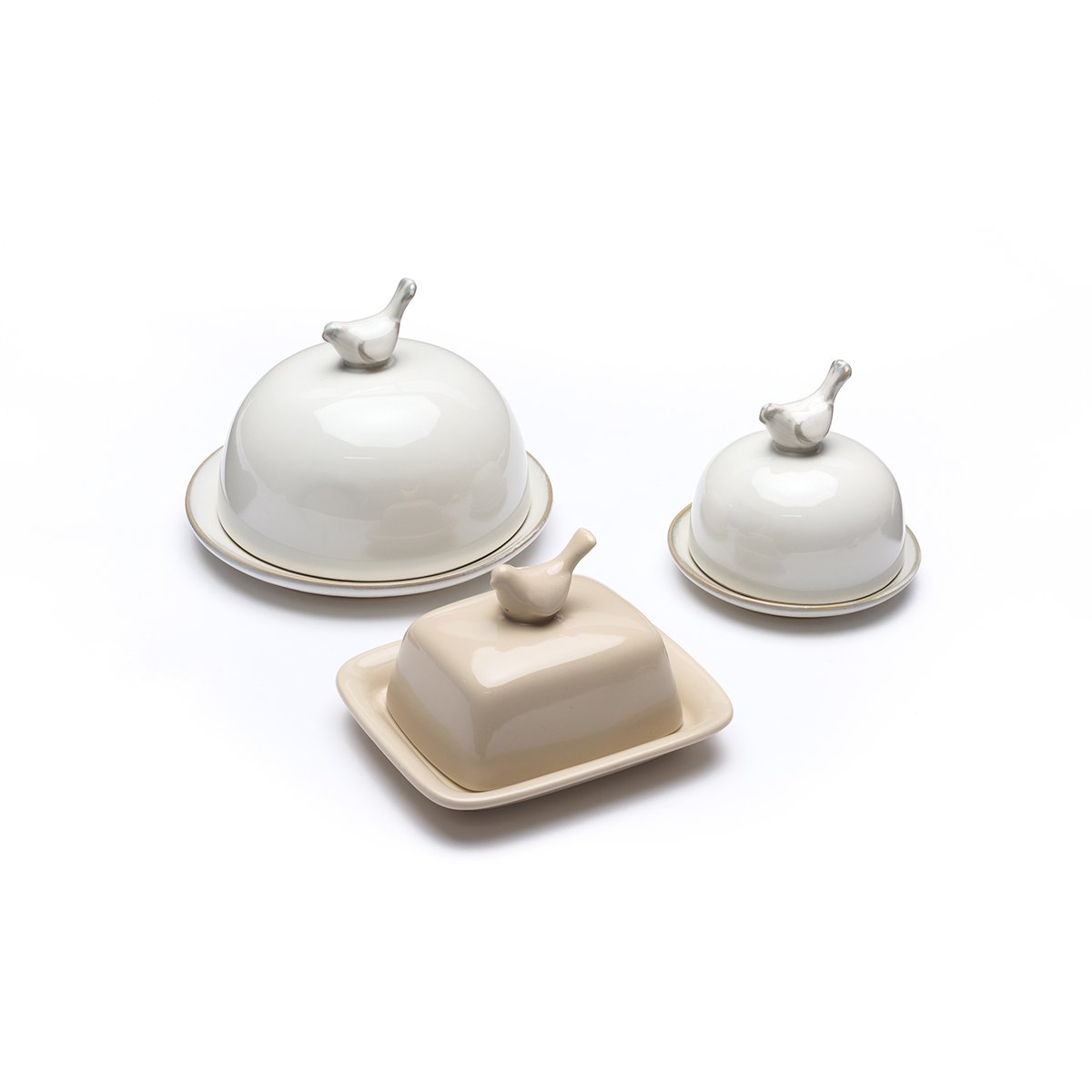 Topino Ivory Butter Dish - Small - Notbrand