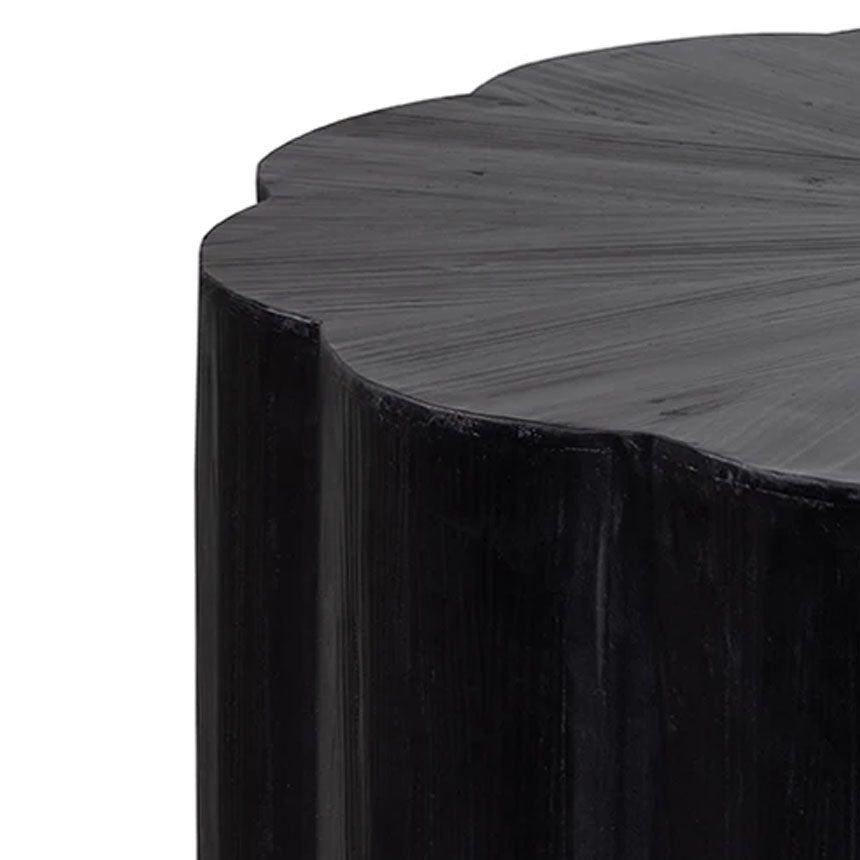 100cm Round Coffee Table - Full Black - Notbrand