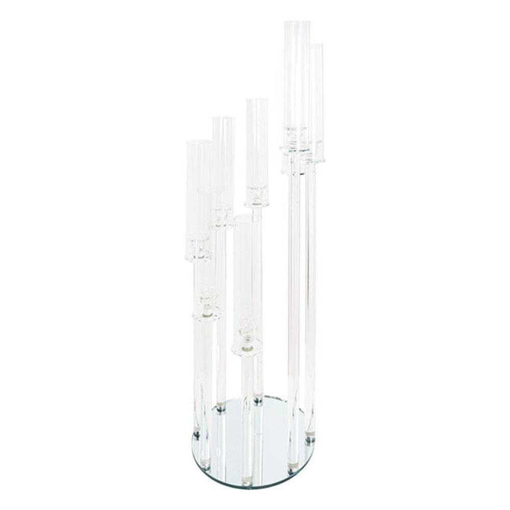Acrylic Spiral Candelabra 8 Glass Candle Holders - Clear - Notbrand