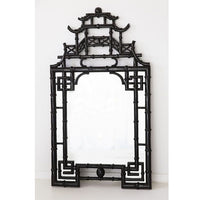 Pacey Timber Wall Mirror - Black - Notbrand