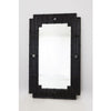 Lottie Timber Wall Mirror – Black - Notbrand