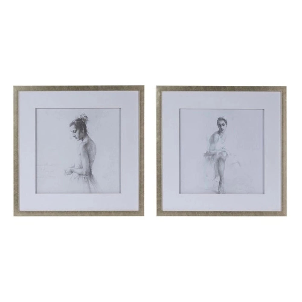 Set of 2 Ballerina Framed Prints - Notbrand