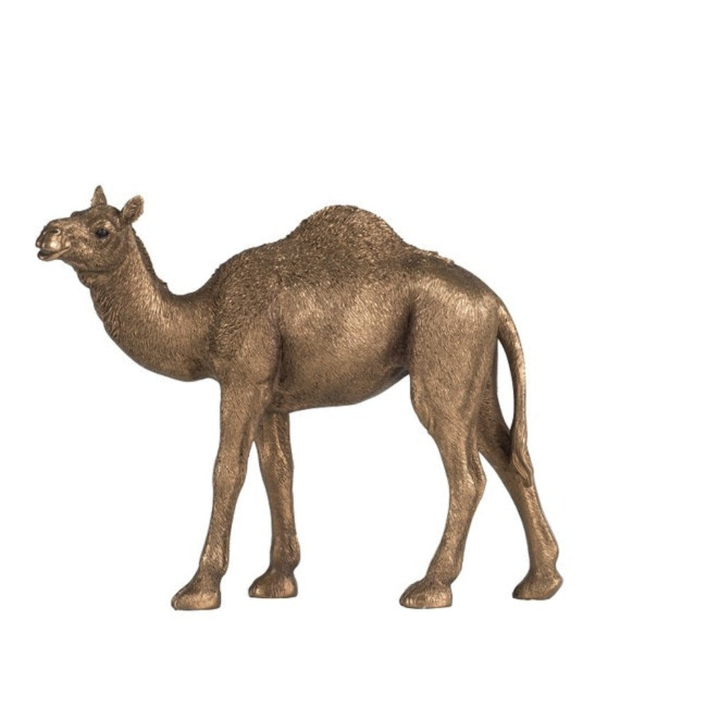 Savanna Polyresin Camel Statue - Antique Gold - Notbrand