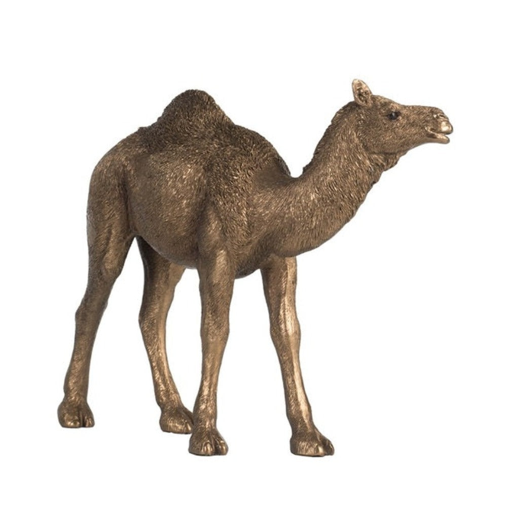 Savanna Polyresin Camel Statue - Antique Gold - Notbrand