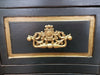 Dynasty Wooden Chest in Black & Gold - 3 Drawers - Notbrand