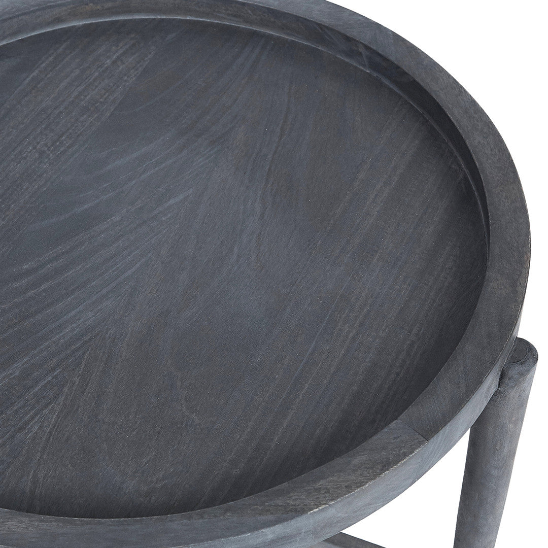 Montana Wooden Side Table - Charcoal - Notbrand