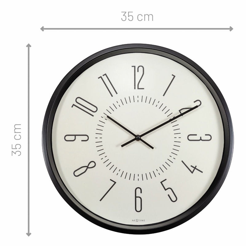 NeXtime Luminous Wall Clock 35cm White - Notbrand