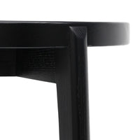 Groill Solid Wood Bar Stool in Black - 65cm - Notbrand