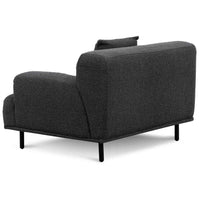 Armchair - Charcoal Boucle with Black Legs - NotBrand