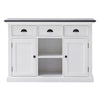 Halifax Contrast Buffet with 2 Baskets - White & Black - Notbrand