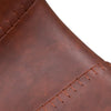Set of 2 Cinnamon Brown PU Leather Bar Stool - 80cm - Notbrand