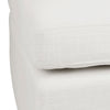 Birkshire Slip Cover Linen Ottoman - White - Notbrand