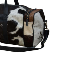 Cowhide Patch Overnight Bag - Notbrand