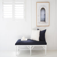Chippendale Bench Seat | Bed End | White - Notbrand