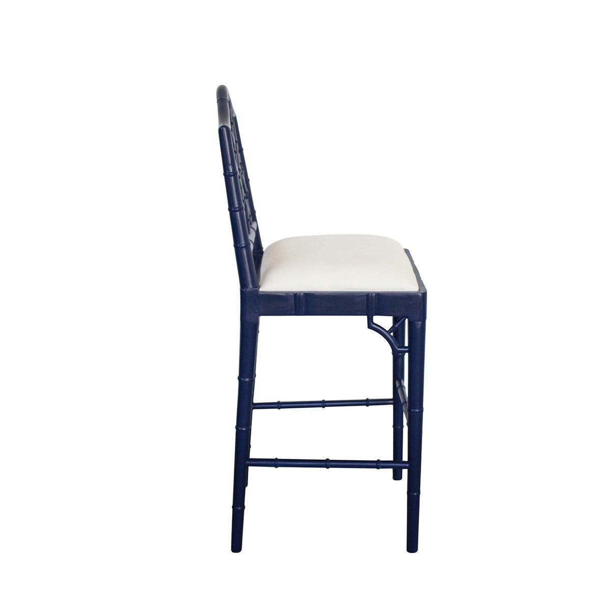 Paloma Chippendale Frame Counter Stool – Navy- Notbrand