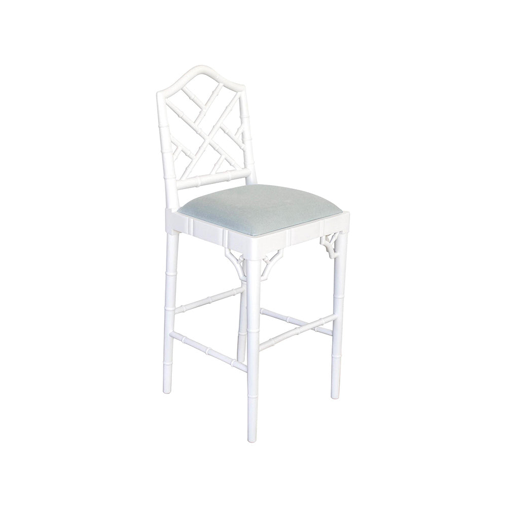 Paloma Chippendale Counter Stool – White - Notbrand